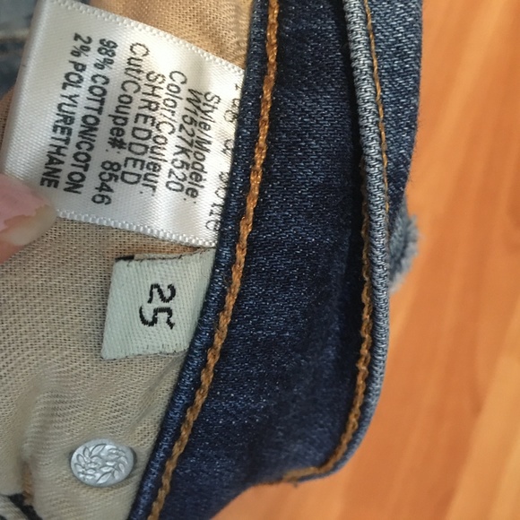 rag and bone distressed zipper capri jeans 25 - Picture 6 of 10